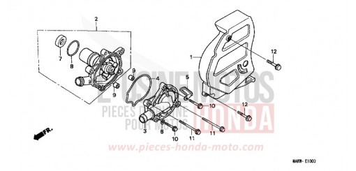 POMPE A EAU XL600VX de 1999